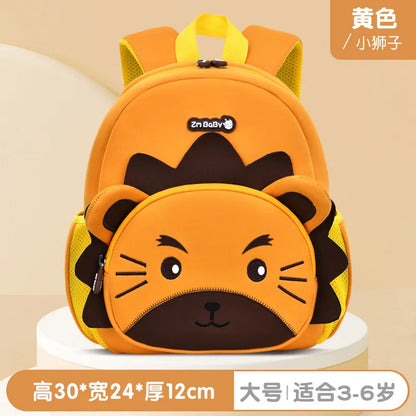 Lightweight Double Shoulder Backpack for Boys Sesame Cartoon Design Kindergarten New Year Gift Mini Diving Material School Bag