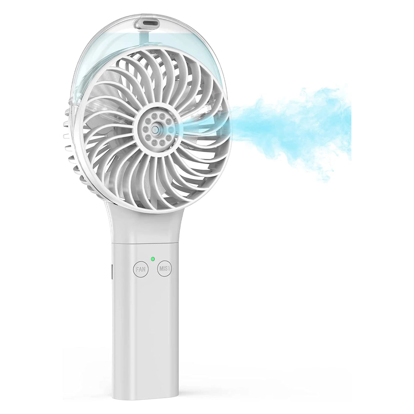 Foldable Handheld Misting Fan 3000mAh USB Rechargeable with Water Tank Spray Function