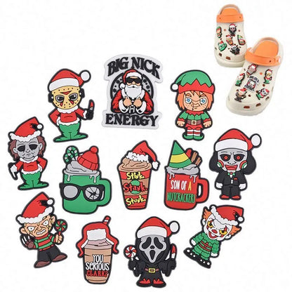 2026 New Set Custom Rubber Shoe Clog Mexico Food Drink Charms for Decoration Christmas Gift Accessory Package