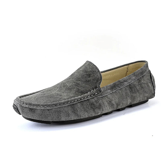 Men's Loafers Driving Shoes Moccasin Gommino Penny Loafer Flats Leather Low-top Slip on Pull on Handmade Light Weight