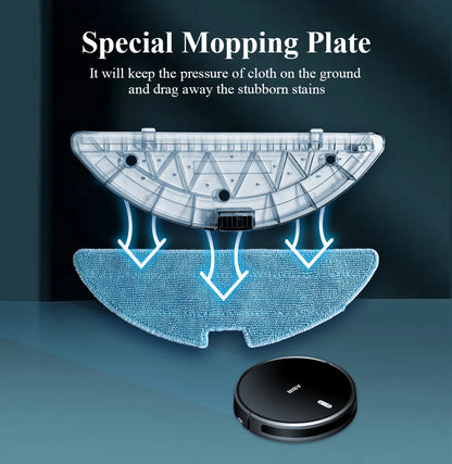 Robot Vacuum Cleaner G20S, 6000Pa Suction,Remote Upgrade, 2 in1 Wet Dry Mop, Wifi App, Smart Vaccum Auto Floor Washing for Home,