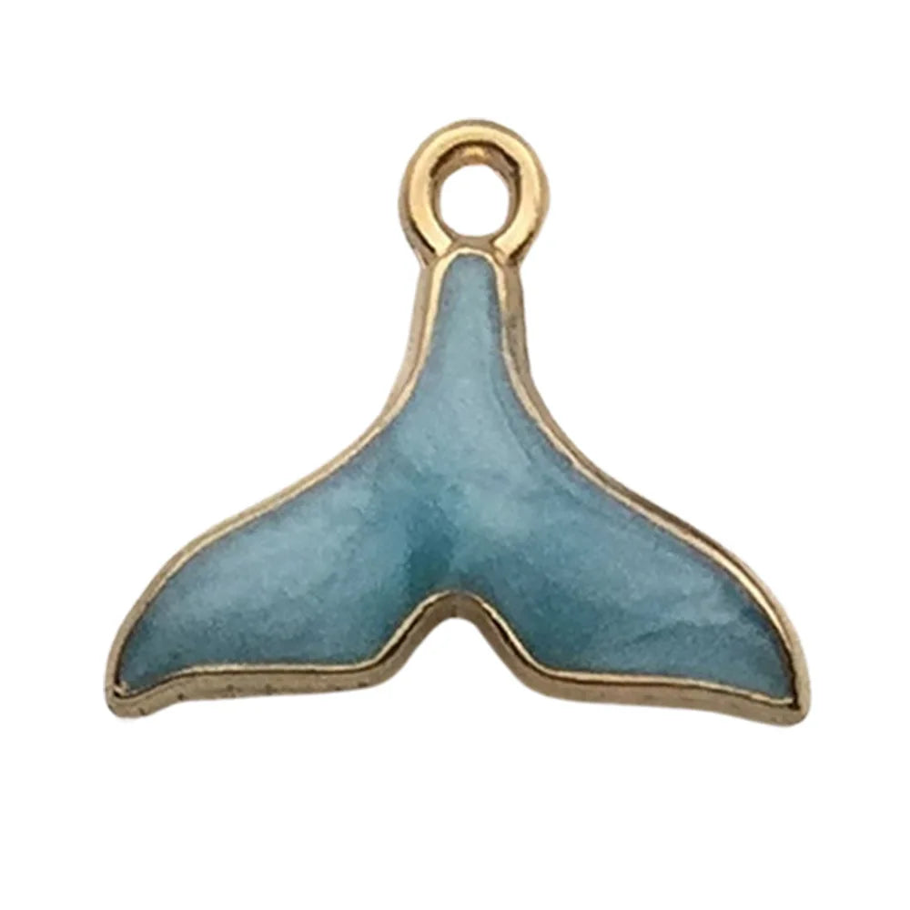 Hot Sale Natural Crafts Alloy Ocean Starfish Conch Seashell Enamel for DIY Nautical Jewelry Making Home Decoration