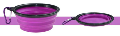 Eco Friendly High Quality Pure Solid Color Dog Silicone Outdoor Collapsible Bowl Cheap Dog Accessories Pet Feeder Bowls