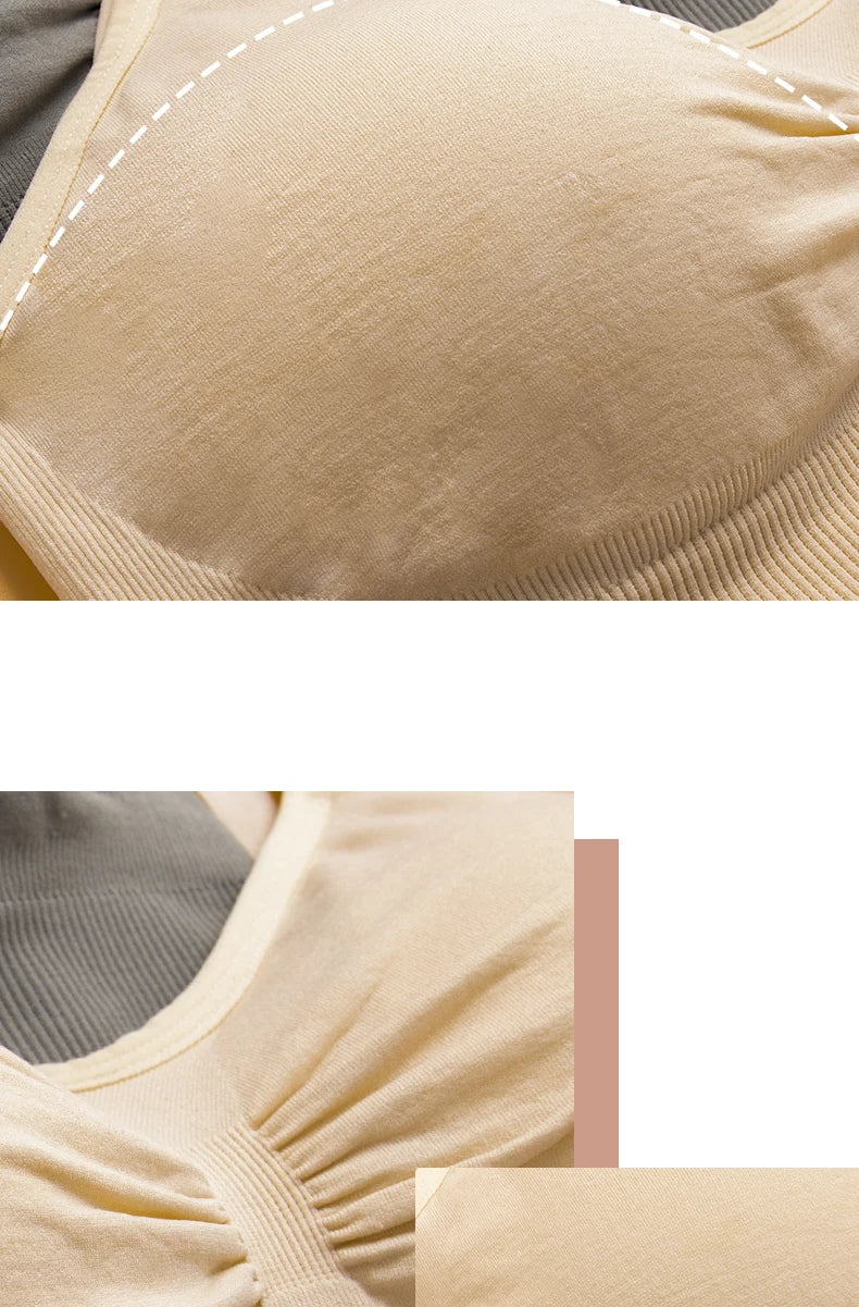 plus Size Seamless Nursing Bra for Women Breathable Maternity Push up Front Closure Underwear Adjustable Straps Wire-Free