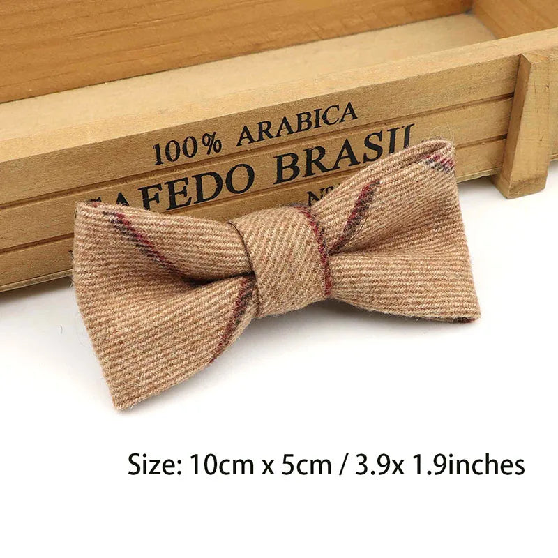 Children Wool Bow Tie Baby Boys Butterfly Skinny Bowtie Single Layer Child Bowties Gravatas Borboleta Collar Kids Ties