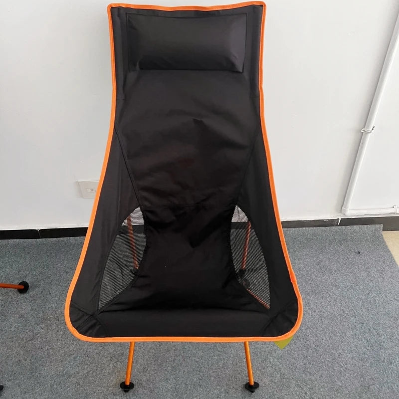 JW-040U Outdoor Foldable Camping Fishing Chairs Portable Lightweight Aluminum Alloy Moon Chair