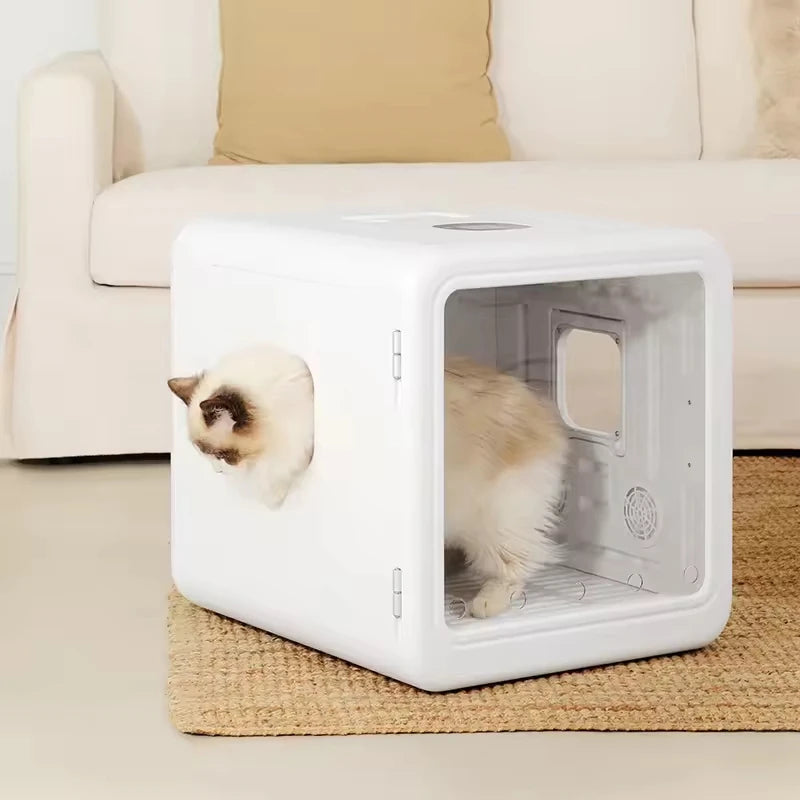 Automatic Pet Hair Dryer Box 70L Ultra Quiet 360° Efficient Cat Hair Blowing Drying Box with Time Smart Temperature App Control