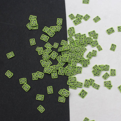 1KG 5mm Bill Evil Ghost Figurine Pattern Non-toxic Polymer Clay Sprinkles for DIY Crafts Tumbler Filling Slime Slice Supplies