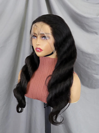 Raw 13x4 Straight Indian Hair Wigs Human Hair Full Transparent Lace Front Wigs for Black Women