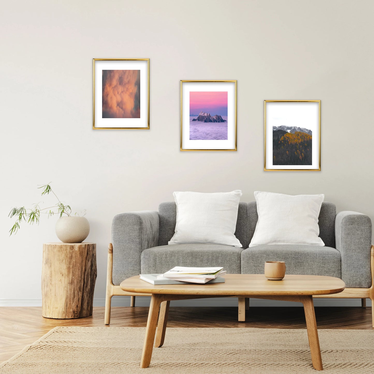 3pcs Factory Direct Single Pack Supply Photo Frame Wall Mounted Setting Mounted  Picture Frame Photo Wall Combination