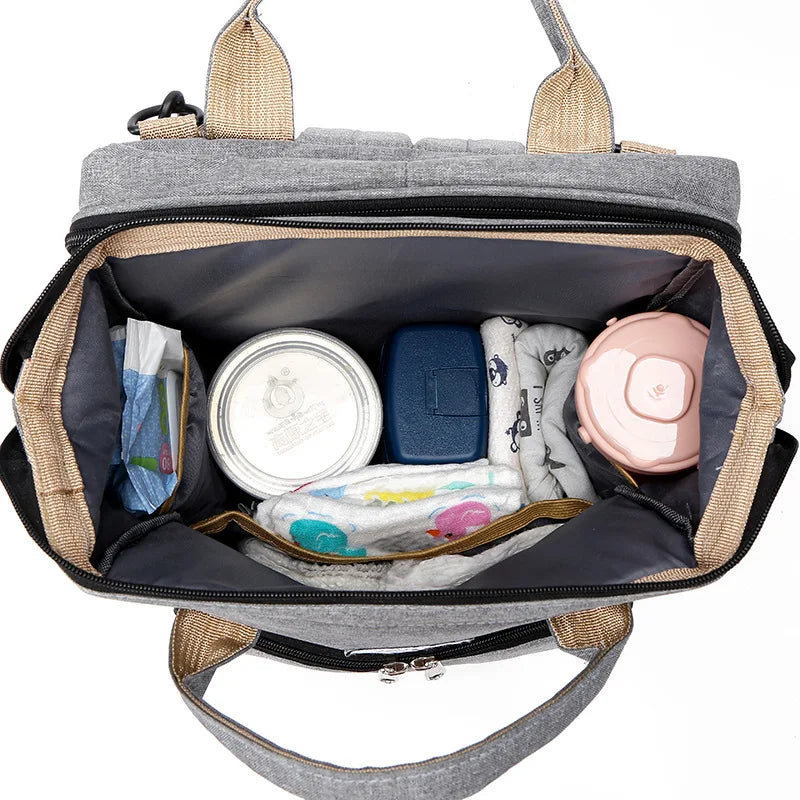 2024 Custom Baby Diaper Bag Backpack for Mom Dad Large Travel Diaper Tote Baby Bag
