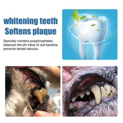 Yegbong Pet Tartar Remover  Removing Dental Calculus Yellow Halitosis Cleaning Teeth Mouth Foam Cleaner