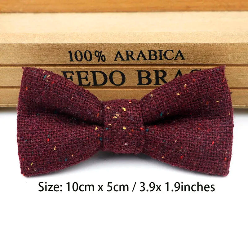 Children Wool Bow Tie Baby Boys Butterfly Skinny Bowtie Single Layer Child Bowties Gravatas Borboleta Collar Kids Ties
