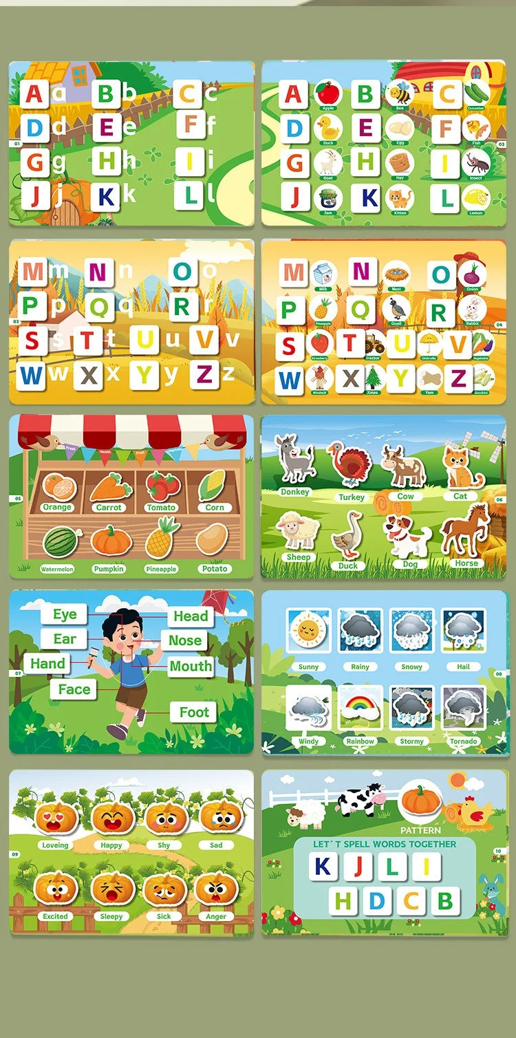 Montessori Educational Toys Preschool Kindergarten Learning Busy Book Sticker Activities for Kids Picture Books XH XHCP-241105