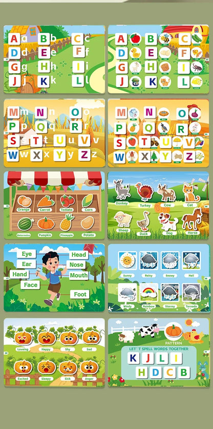 Montessori Educational Toys Preschool Kindergarten Learning Busy Book Sticker Activities for Kids Picture Books XH XHCP-241105