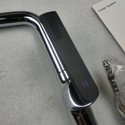 Polished Gold Single Handle Kitchen Mixer Faucet Brass Kitchen Sink Faucet Taps