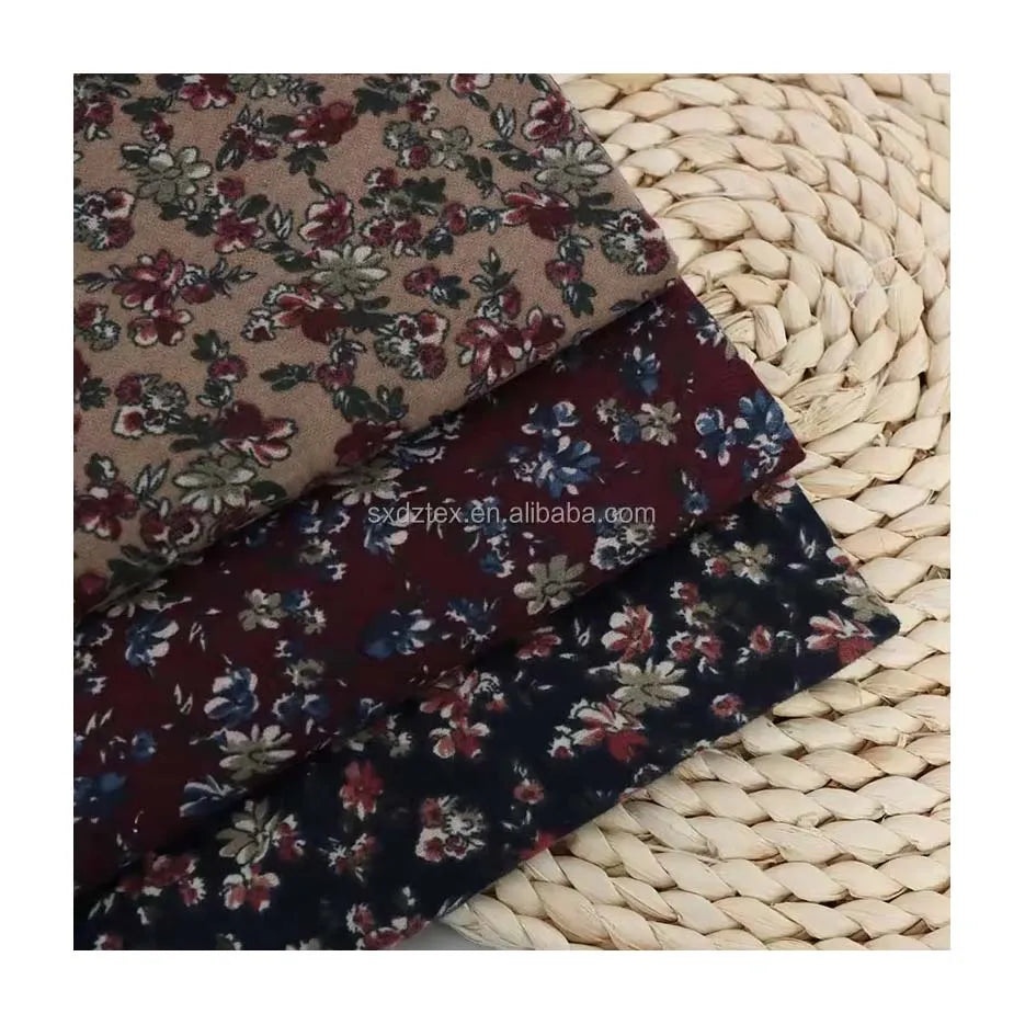 Fast Delivery High Quality Plain Active Staining Cotton Flannel Floral Fabric Casual Wear Cotton Shirt