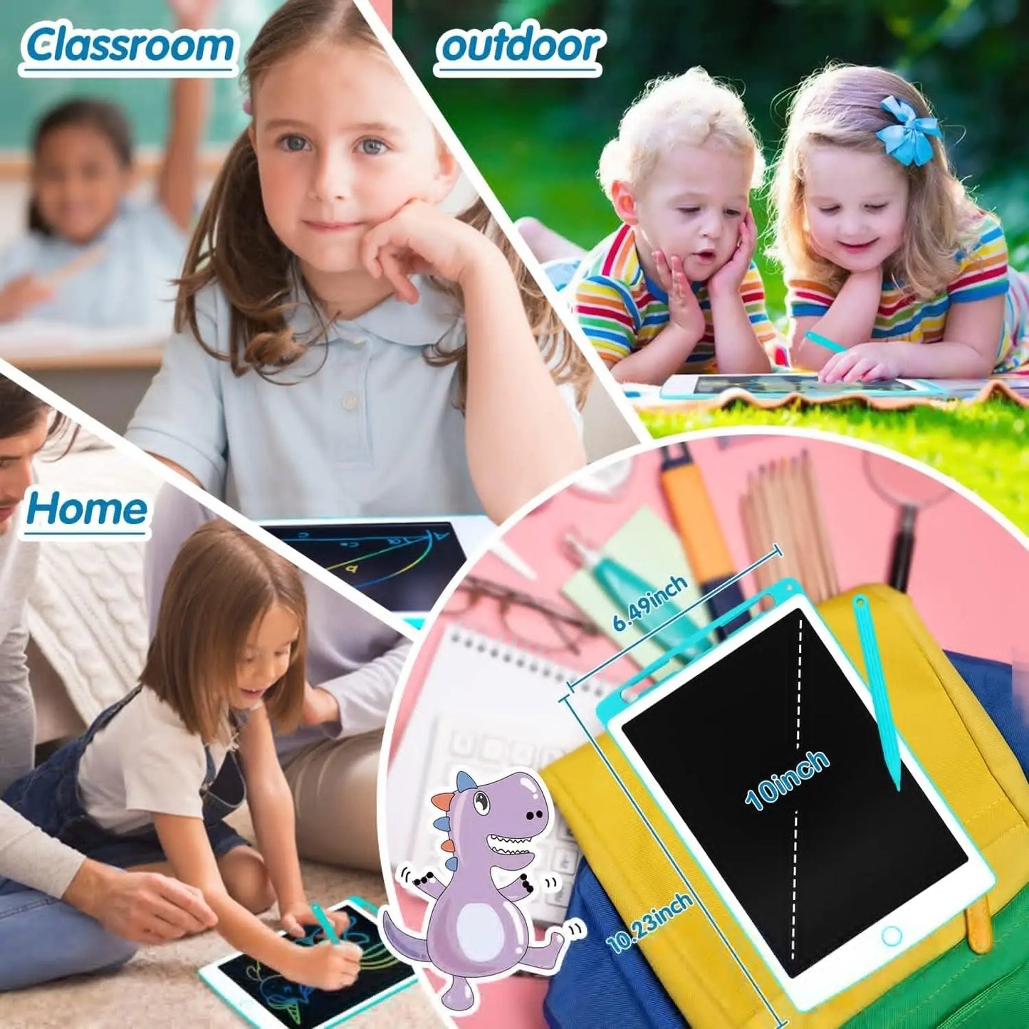 Colorful Screen Electronic Magic Board Magic Board Digital Slate for Children Lcd Writing Tablet 8.5/10/12