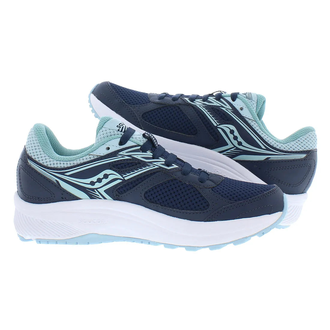 Saucony Cohesion 14 Womens Running Shoes Navy/Light Blue | Model S106283 | 100% Authentic