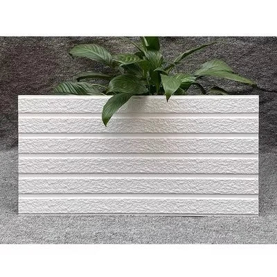 High - Durability Foshan 300X600 White Concave Enamel Cultural Stone Tiles for Villa Exterior Walls and Courtyard Walls