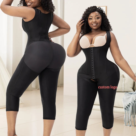 Abdomen Control Waist Trainer High Compression Garments Stage 1 Post Surgery Butt Lifter Fajas Colombianas Shapewear for Women