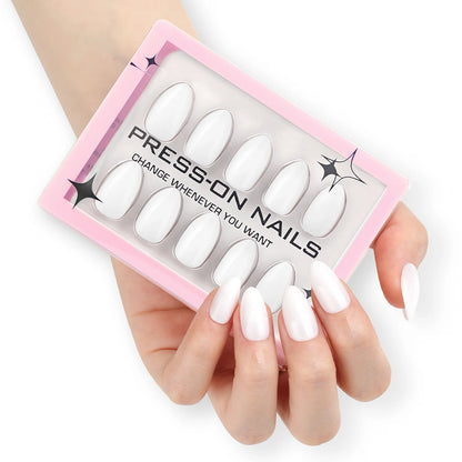 Solid Color press on nails wholesale short fake nails high quality false nails acrylic pmma  custom label Drop Shipping