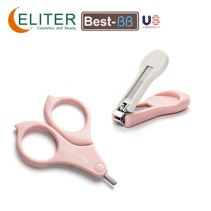 Eliter Hot Sell in Stock 4 in 1 Pink Blue With Plastic Tube Baby Set Babi Care Tool 4In1 Manicure Kids Cute Manicure Set