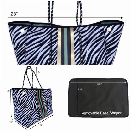 TD Lolly Luella on the Go Travel Bags Neoprene Tote with Removable Small Zippered Pouch