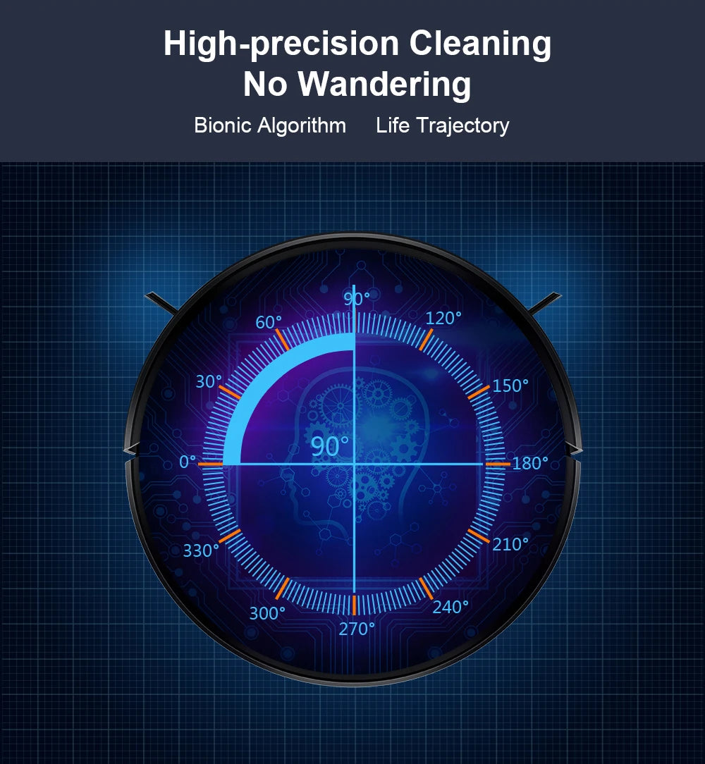 Liectroux M7S Robot Vacuum Cleaner,Smart Dynamic Navigation,4000Pa,Wet Mop,WiFi,Silent,Work with Alexa & Google Home