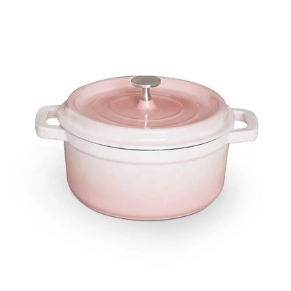 Enameled Cast Iron Dutch Oven 5QT Round Nonstick Pot with Lid, Stovetop & Oven Safe Cookware for Home Restaurant