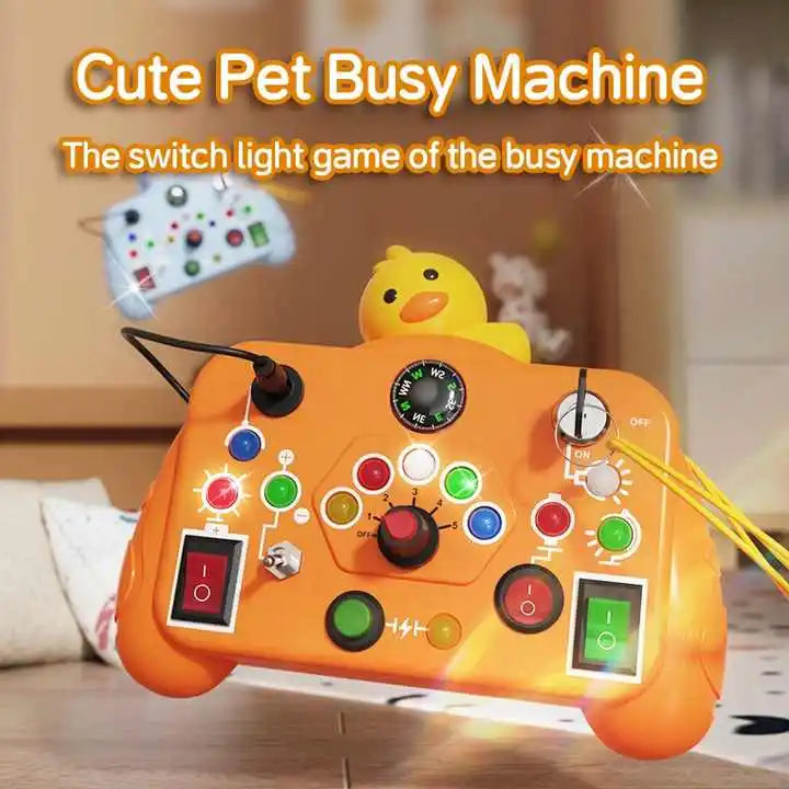 Unisex Kids Busy Machine Montessori Early Learning Puzzle Game 5-7 Years Age Switch Light Enlightenment Cognitive Intelligence