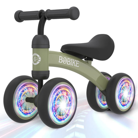 Baby Balance Bike Toys for 12-36 Months Kids Toy Boy and Girls Gifts Toddler Best First Birthday Gift  ( Deep Green)