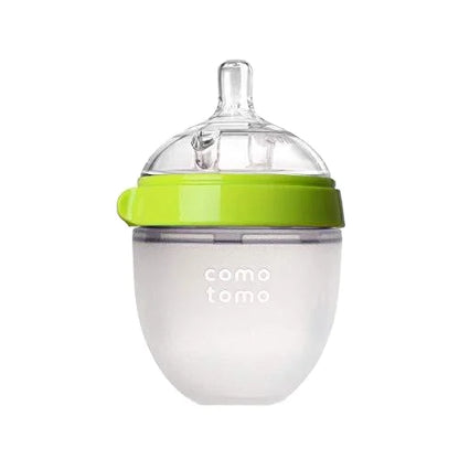 BPA Free Wide-Mouth Silicone Baby Feeding Bottle Small Size Hands-Free Popular Design with Holder for Convenient Milk Feeding