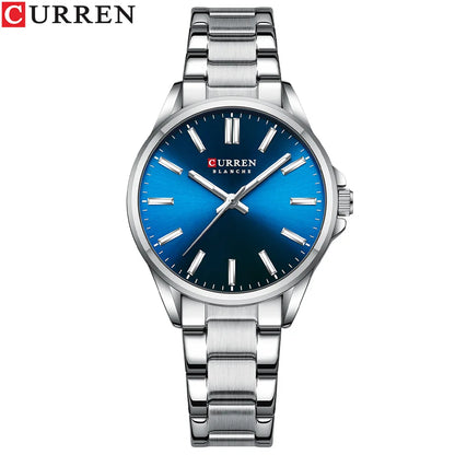 CURREN 9090 Women Watches Brand Luxury Fashion Ladies Watch Stainless Steel Femme Waterproof Luminous Original Quartz Wristwatch