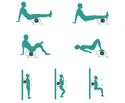 45/60CM Yoga Foam Roller High density EVA Muscle Leg Shoulder Roller Massage Tool Fitness Yoga column balance Stick Equipment