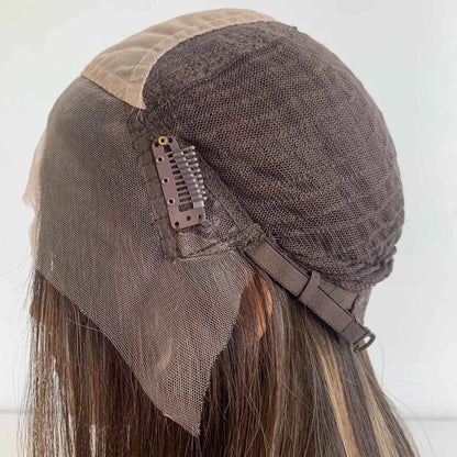 Fasimei Factory Luxury Human Hair Russian Hair Jewish Wig Natural Wavy Lace  Top Jewish Kosher Wig