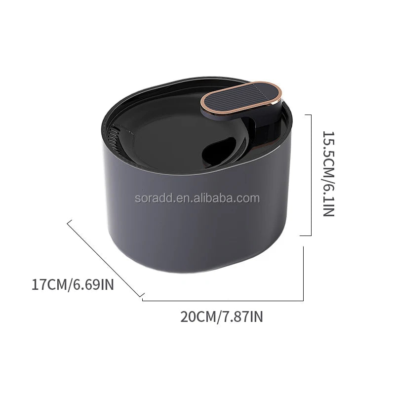 2026 Large Capacity Smart Pet Water Dispenser Accessories Automatic Circulate Filtering Cat and Dog 3L Water Fountain