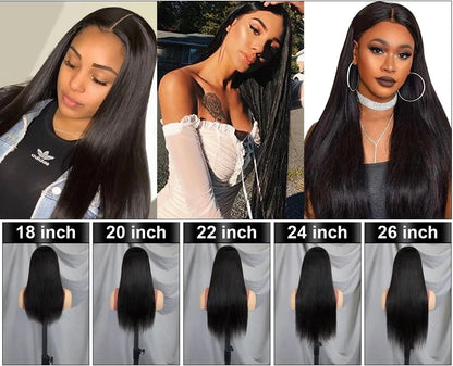 Raw 13x4 Straight Indian Hair Wigs Human Hair Full Transparent Lace Front Wigs for Black Women