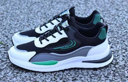 Men's New Design Summer Sports Sneakers PVC Mesh Breathable Shoes with Casual Toe Fashionable PVC Insole Running Winter Season