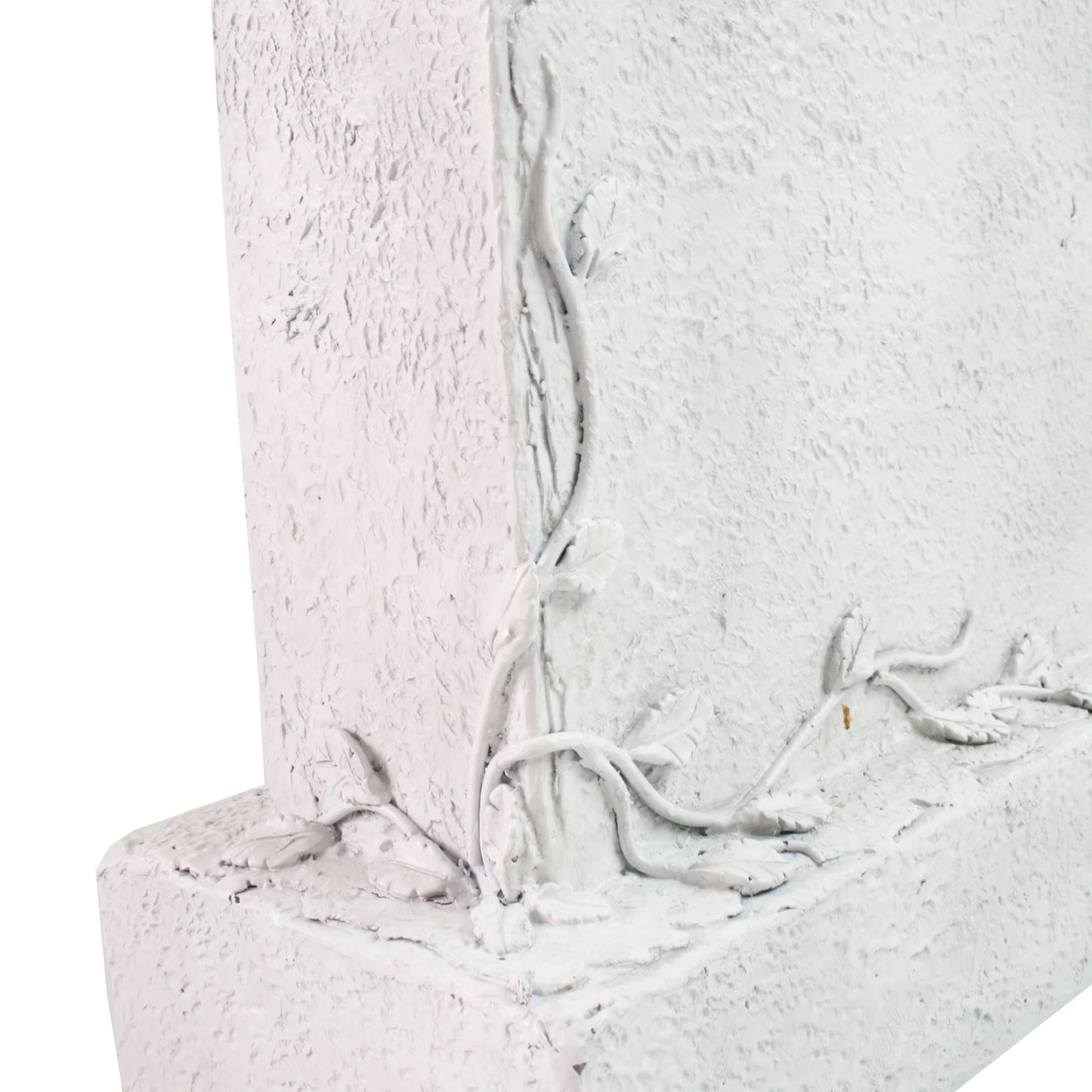 Pet Cat-Themed White Resin Tombstone Hand-painted Memorial Art Statue for Outdoor Garden & Pet