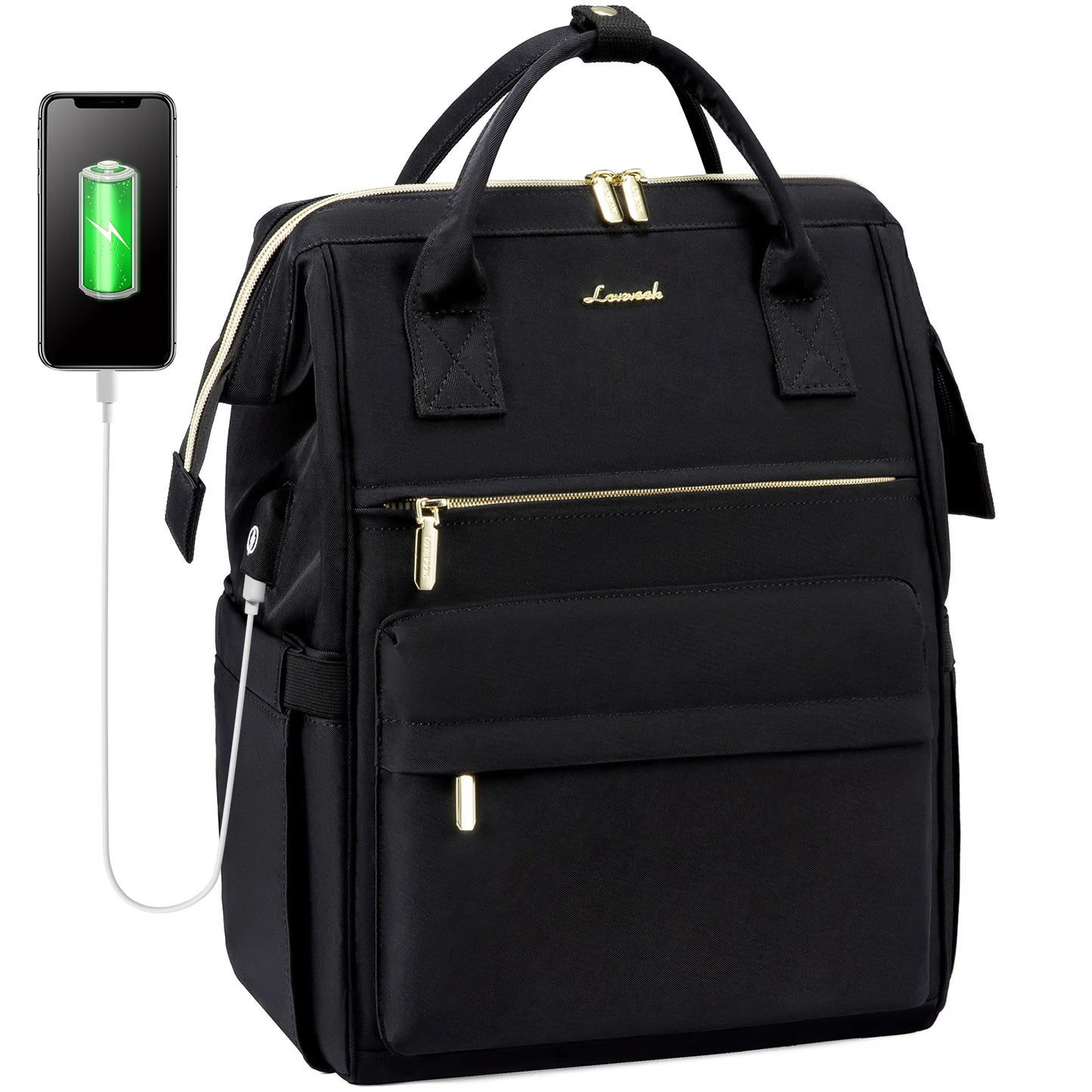 LOVEVOOK Hot Sell Bag 15.6 Inch Waterproof  Multifunction Nylon USB Charger Backpack Business Travel Laptop Backpack