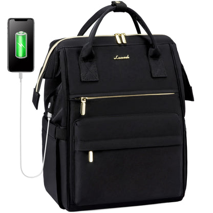 LOVEVOOK Hot Sell Bag 15.6 Inch Waterproof  Multifunction Nylon USB Charger Backpack Business Travel Laptop Backpack