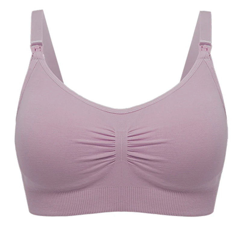 plus Size Seamless Nursing Bra for Women Breathable Maternity Push up Front Closure Underwear Adjustable Straps Wire-Free