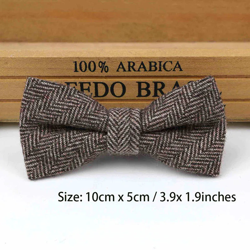 Children Wool Bow Tie Baby Boys Butterfly Skinny Bowtie Single Layer Child Bowties Gravatas Borboleta Collar Kids Ties