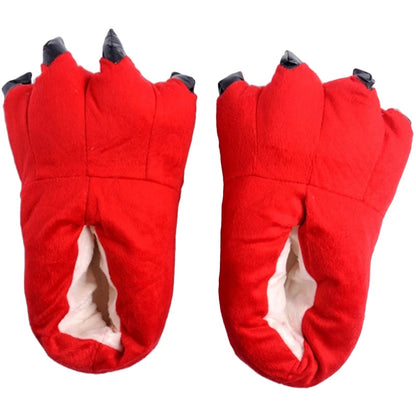 Kids Dinosaur Slippers - Cozy Animal Paw House Shoes for Boys & Girls | Cartoon Stitch Design