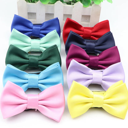 Bowtie for Children Banquet Wedding Party Kids Adjustable Bow Tie Butterfly Knot Black Red White Child Bowties