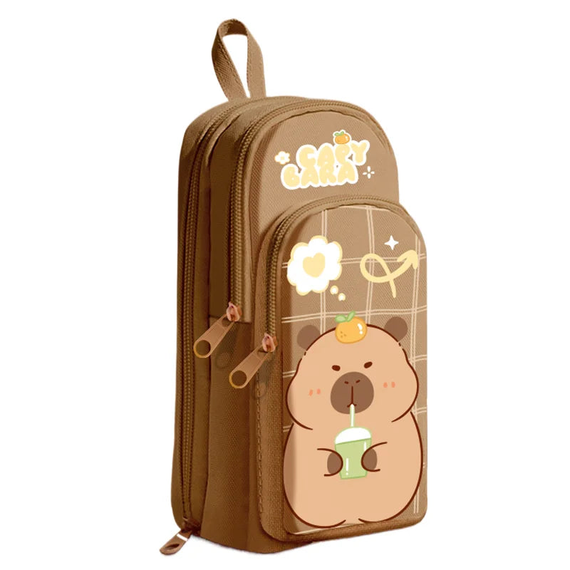 Small Backpack Shaped Panda Pencil case for Gift Cute and Dirt Resistant Pencil Box School Stationery for Kids Student Supplies