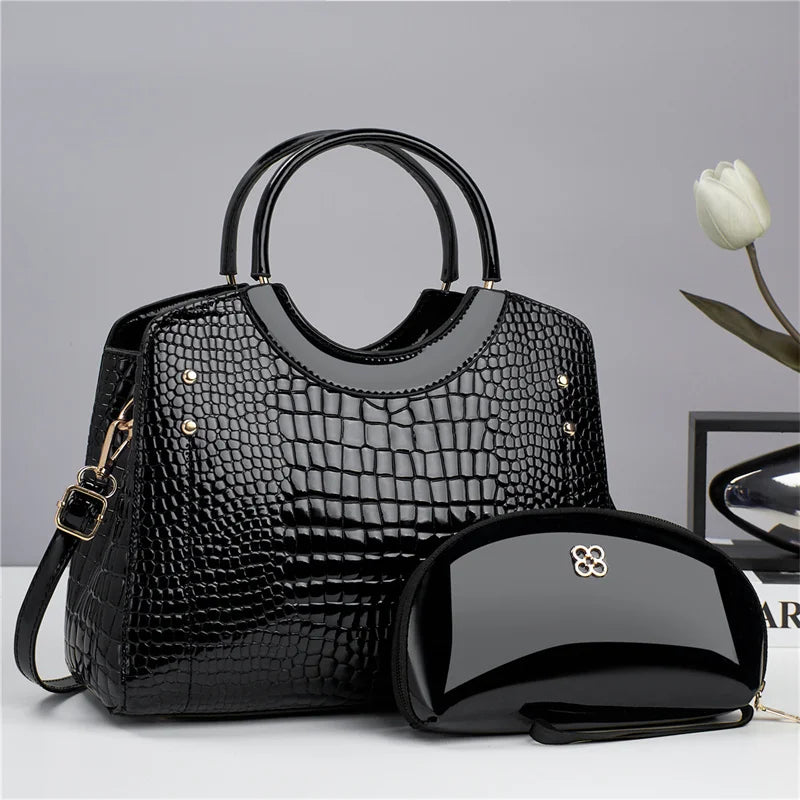 Bags Women Handbags Ladies Trendy Products Pu Leather Handbag Set for Lady Tote Bag