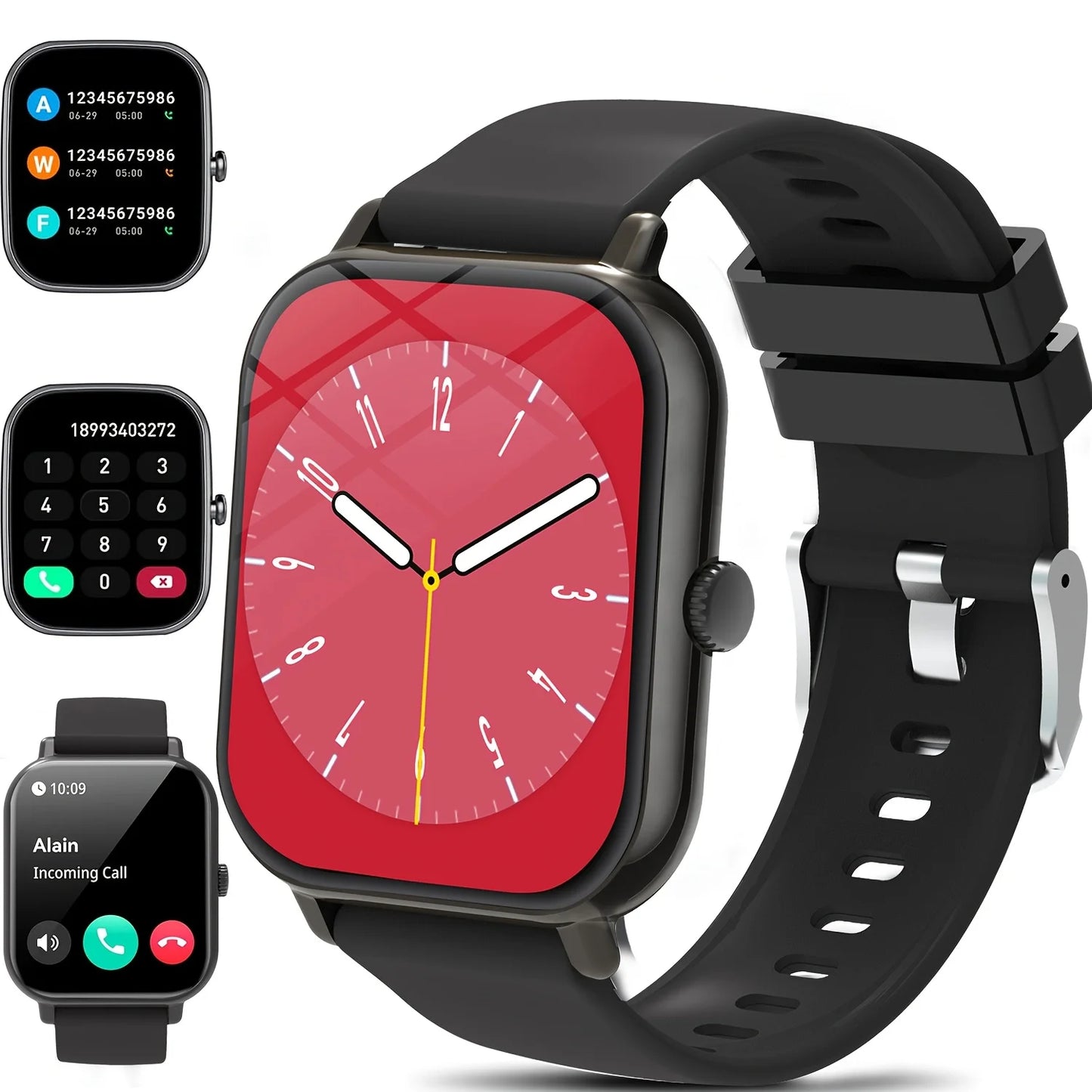 New Fashionable Smartwatch, Compatible with IPhone/Android Phones, Information Phone Reminders, Built-in Microphone for High