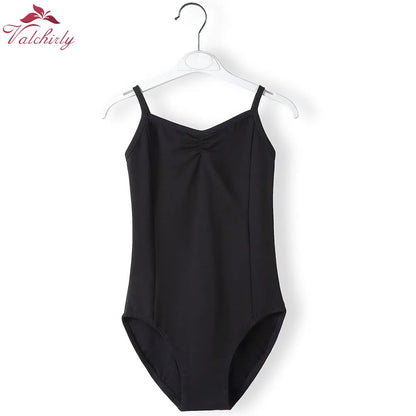 New Girls Camisole Ballet Leotard Dancewear Cotton Gymnastics Leotard Strap Ballet Leotard Dress